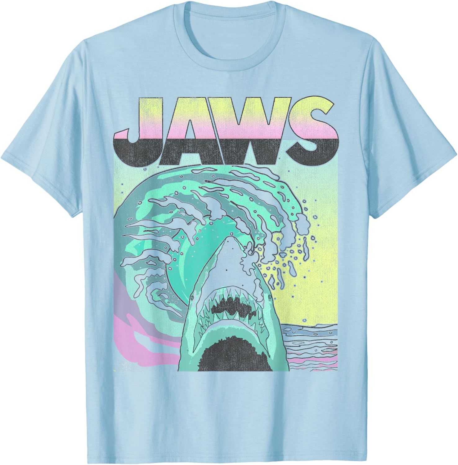 Retro Jaws Wave Poster T-Shirt for Shark Lovers – Stylish & Unique Tee - 6
