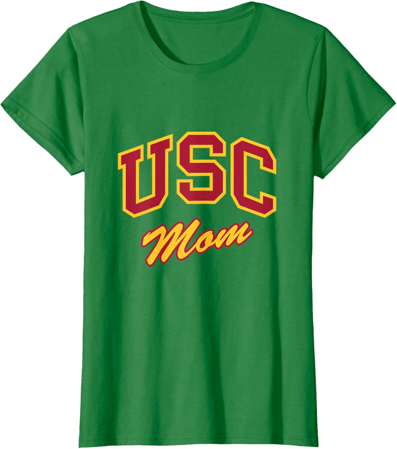 USC Mom Retro Script T-Shirt Perfect for Sports and Outdoor Activities - 2