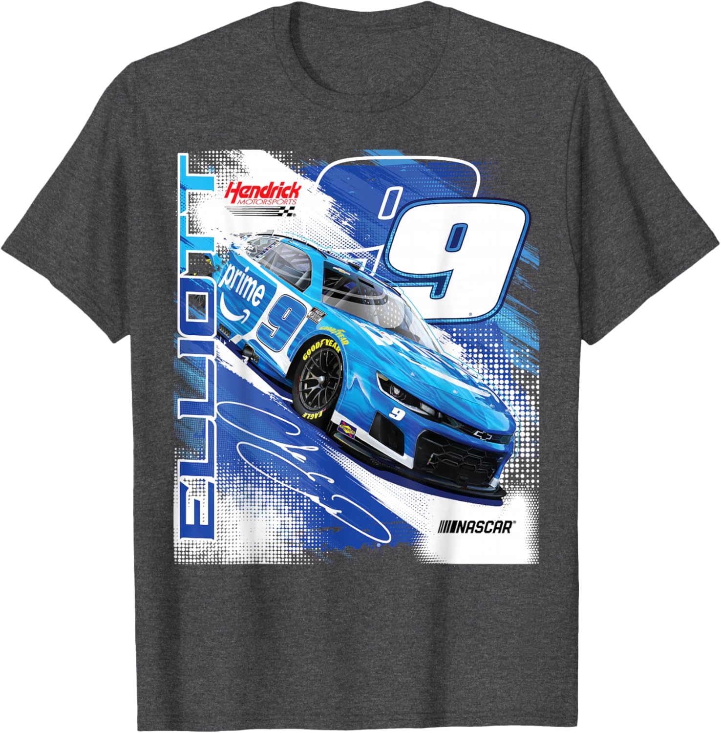 Chase Elliott #9 Prime Hendrick Motorsports T-Shirt for NASCAR Fans - 3