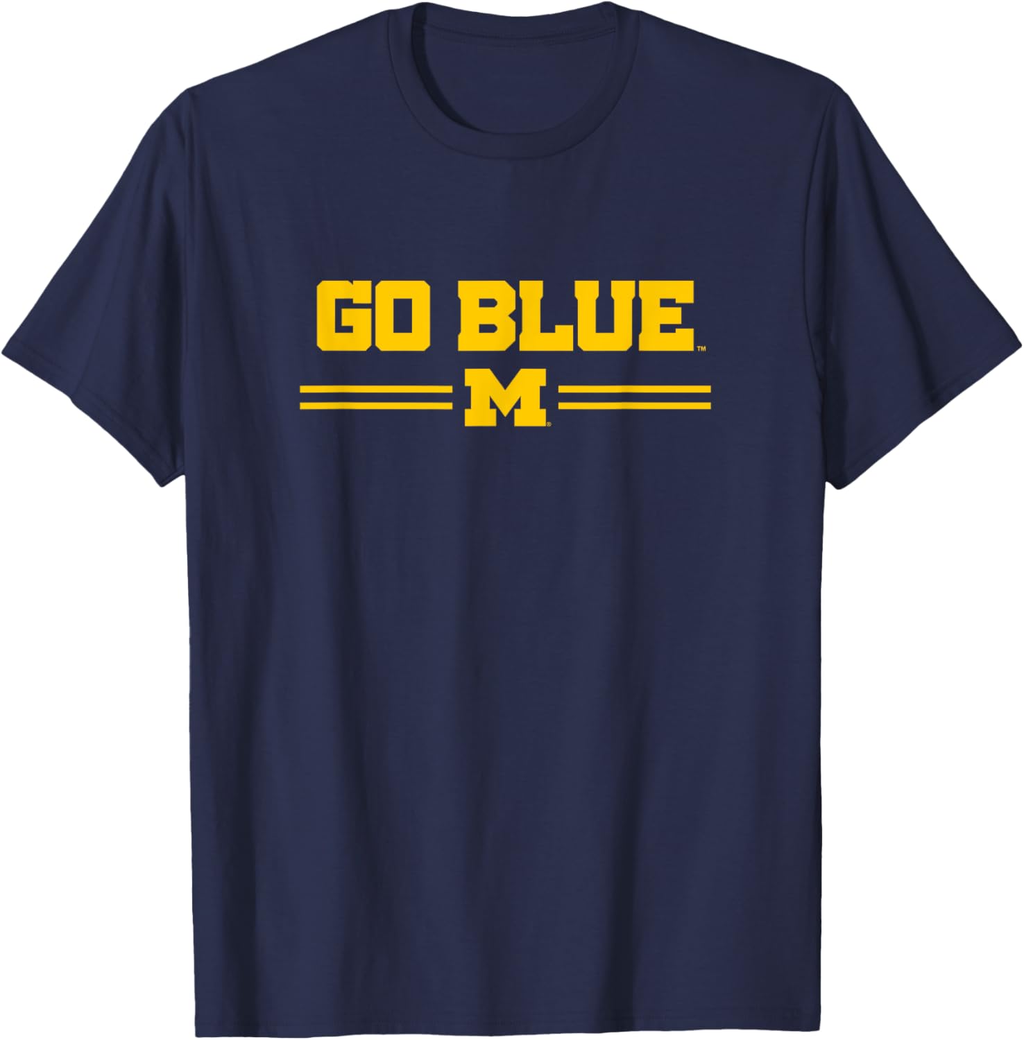University of Michigan Wolverines Go Blue Tee for Fans and Students - 1