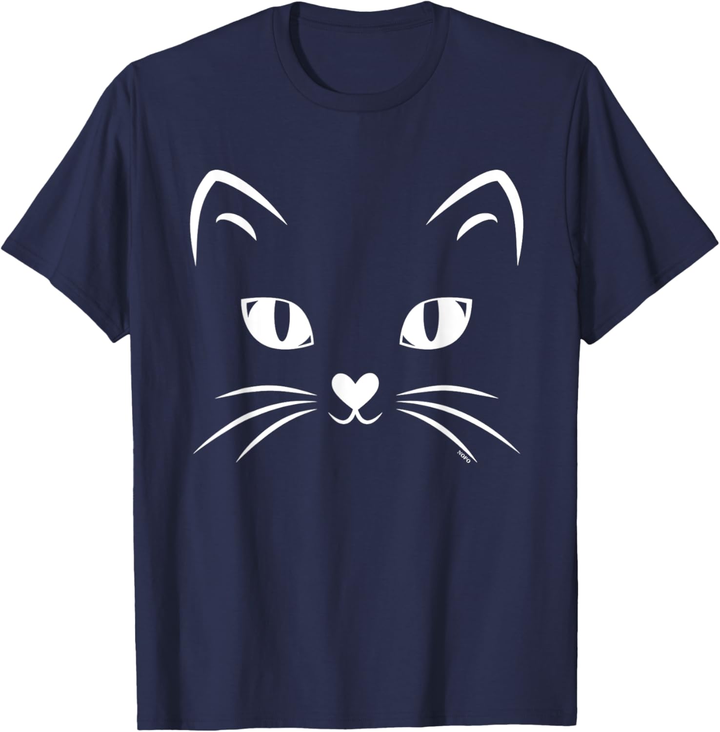 Black Cat Face Halloween Costume T-Shirt for Cat Lovers and Parties - 3