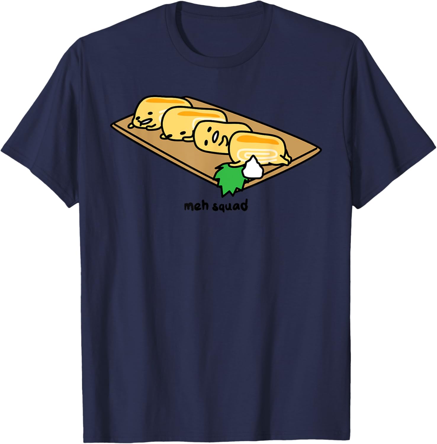Gudetama Lazy Egg Sushi Tamagoyaki T-Shirt for Fun and Comfort - 13