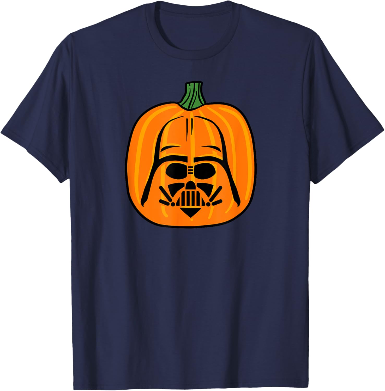 Darth Vader Pumpkin Jack O'Lantern T-Shirt for Star Wars Fans - 7