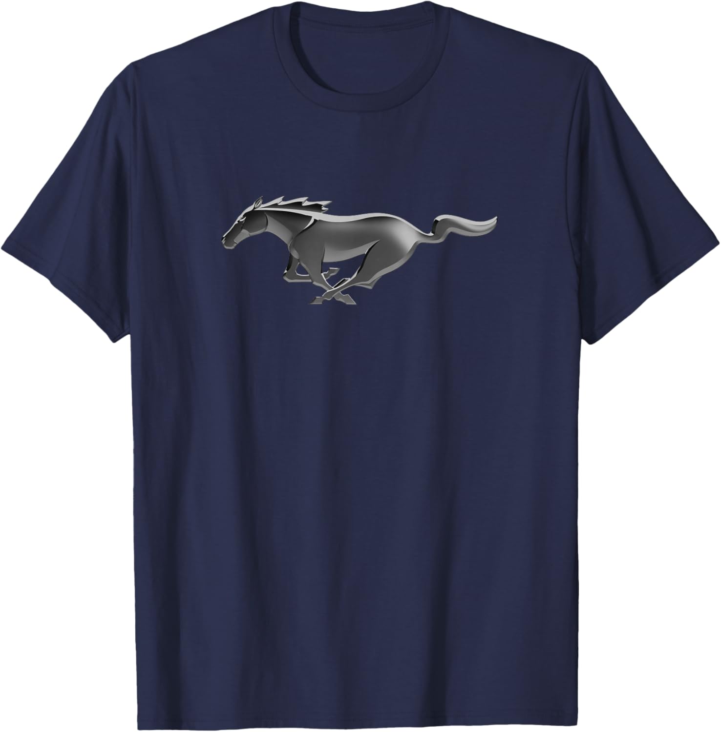Ford Mustang Modern Pony Logo T-Shirt Classic Automotive Apparel - 7