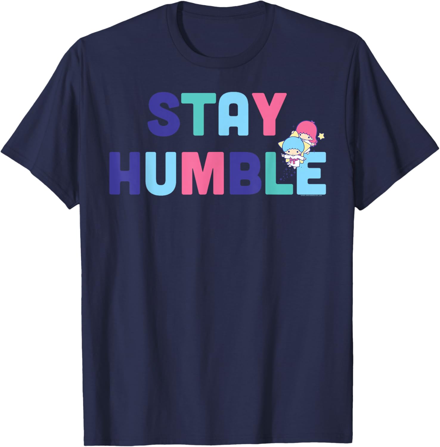 Little Twin Stars Stay Humble T-Shirt for Trendy Fashion Lovers - 1