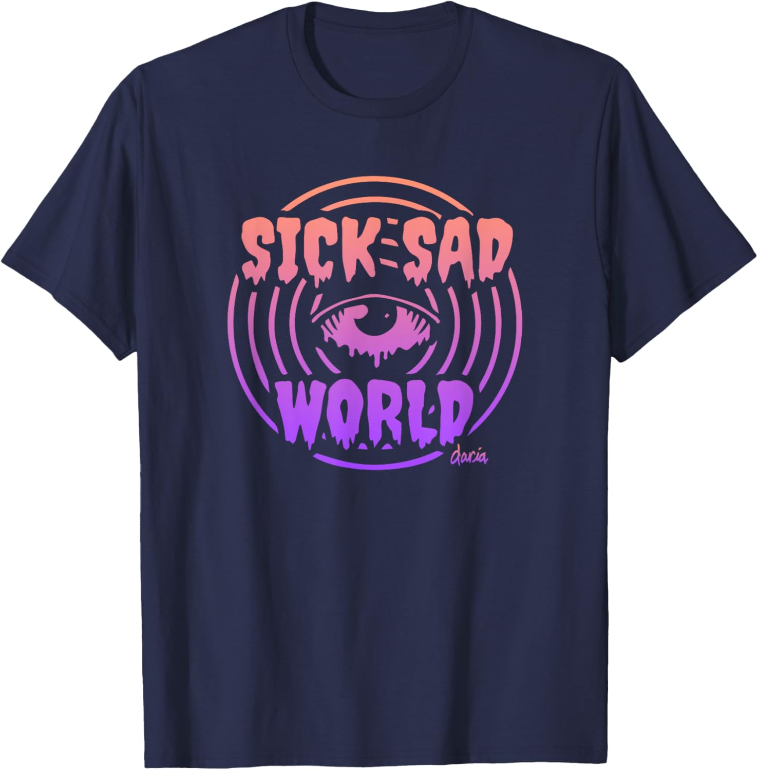 Mademark x Daria Sick Sad World Gradient T-Shirt for Trendy Fashion Lovers - 18