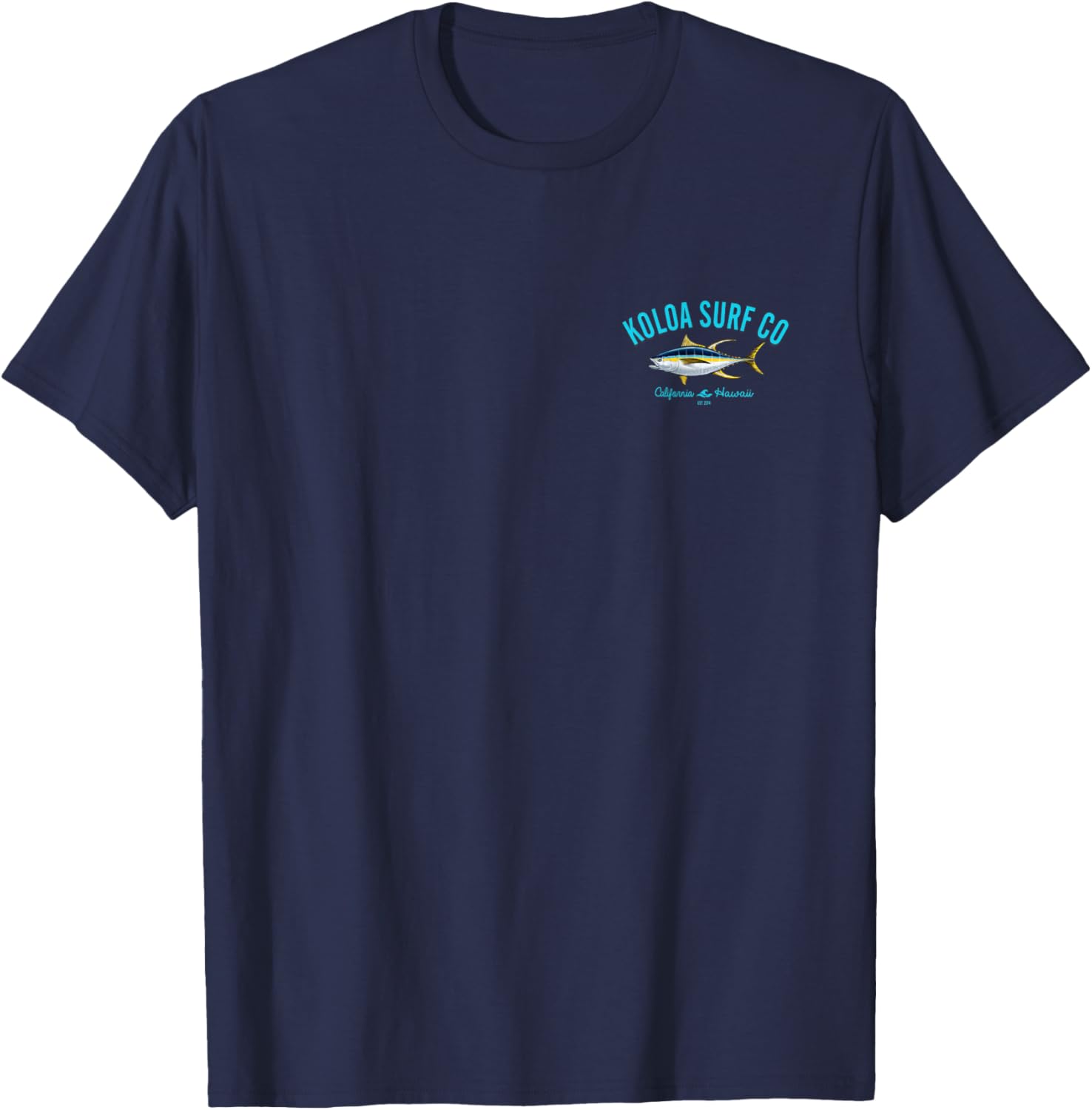 Koloa Surf Yellow Fin Tuna Graphic T-Shirt for Beach Lovers - 23