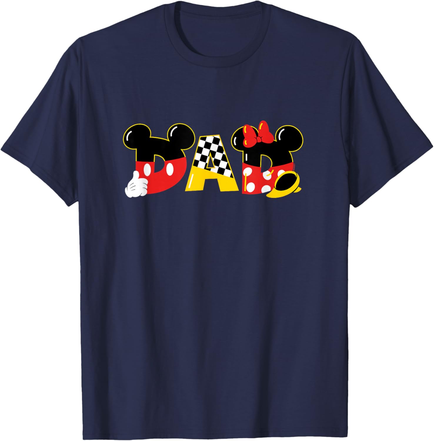 Disney Mickey and Minnie Mouse Dad T-Shirt for Father's Day Birthday Gift - 19