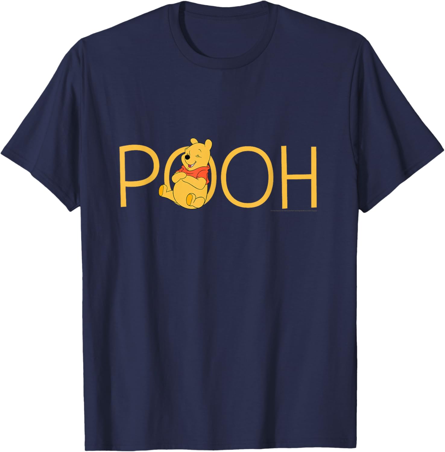 Disney Winnie the Pooh Classic Lettering T-Shirt for Kids and Adults - 1