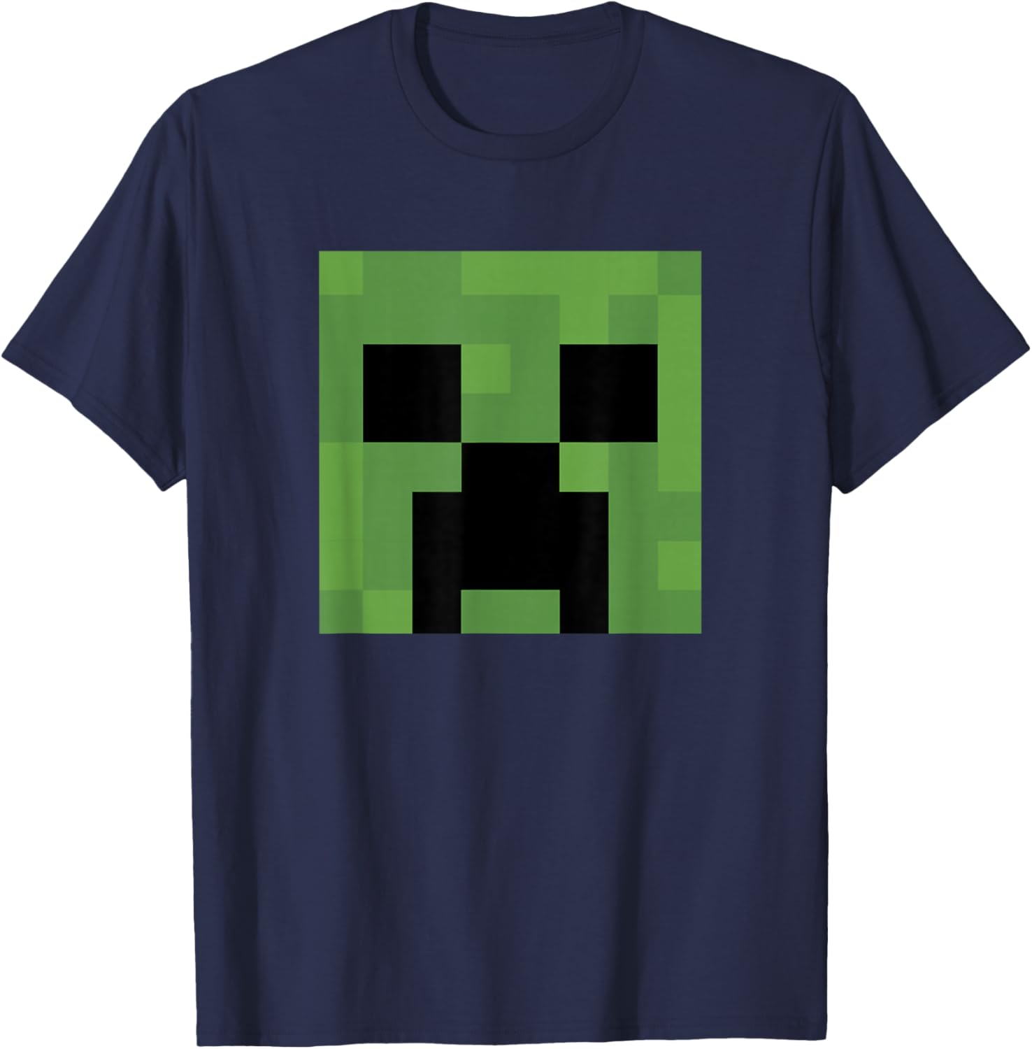 Minecraft Creeper Big Face T-Shirt for Gamers and Fans of All Ages - 6