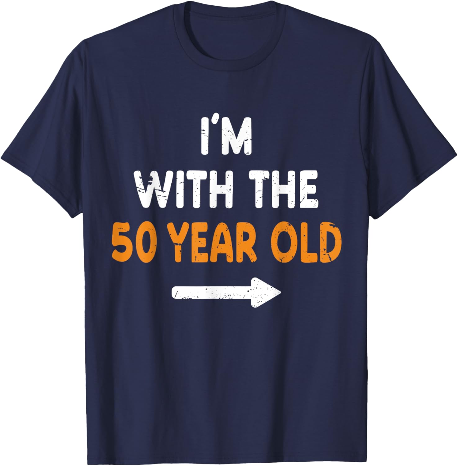 I'm With The 50 Year Old Halloween Costume T-Shirt for Easy Matching Fun - 5