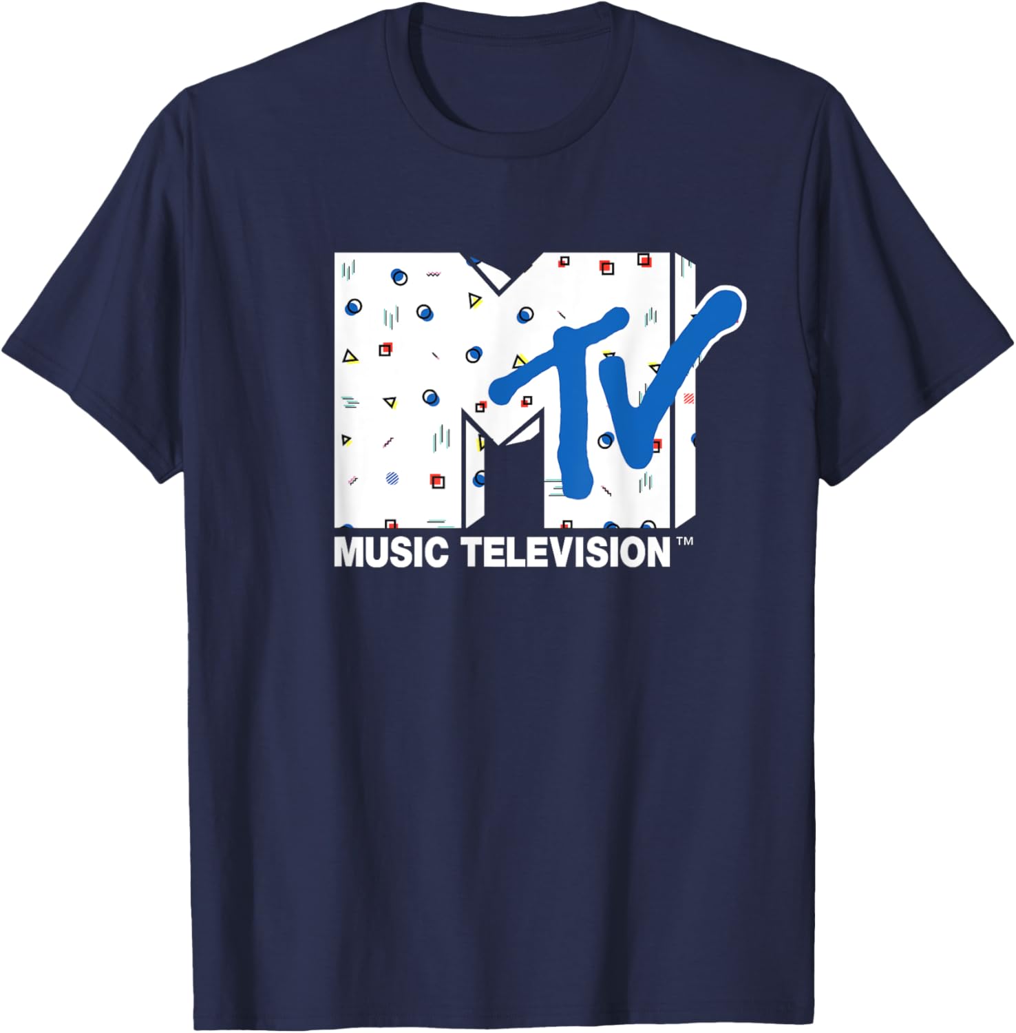 Mademark x MTV Retro Abstract Shapes T-Shirt for Trendy Fashion Lovers - 3