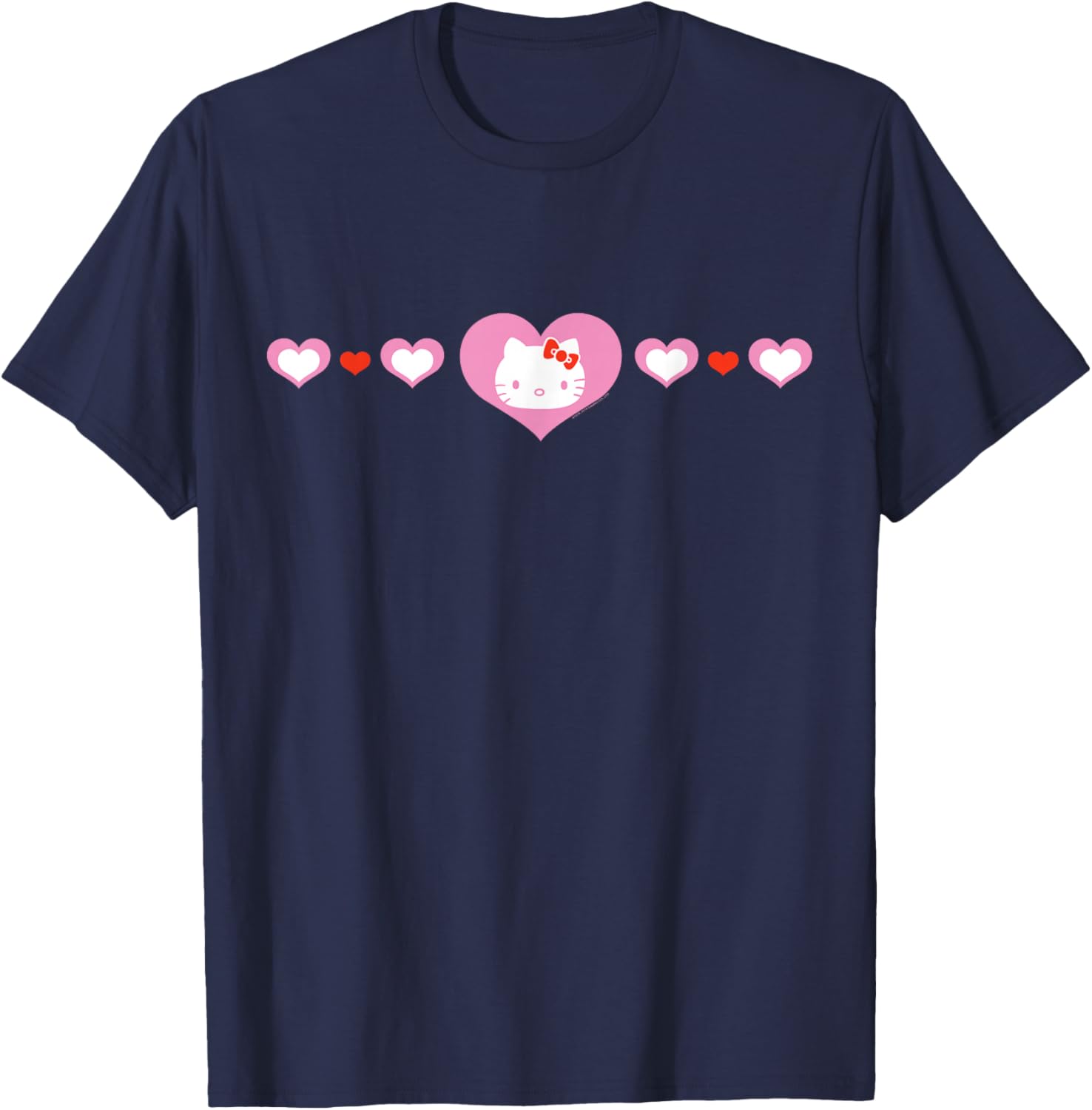Cute Hello Kitty Hearts T-Shirt for Kids and Adults - Fashionable Apparel - 14