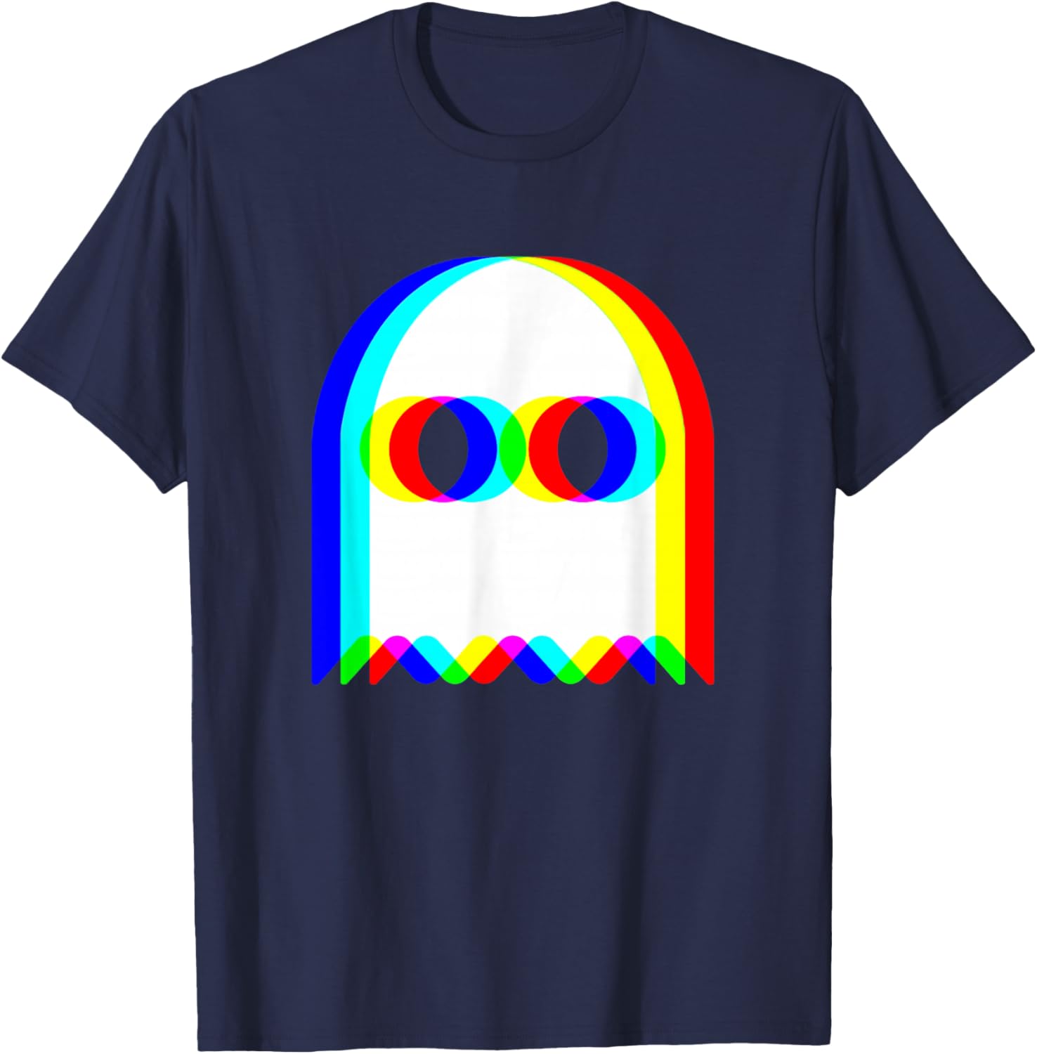 Funny Trippy Ghost Halloween T-Shirt for EDM Rave Party Fun - 19
