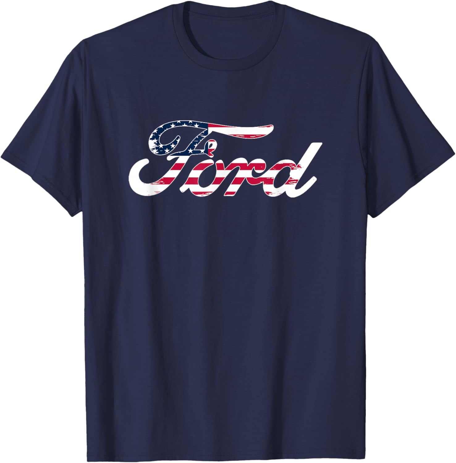 Ford Script American Flag Logo T-Shirt for Patriotic Style and Comfort - 4