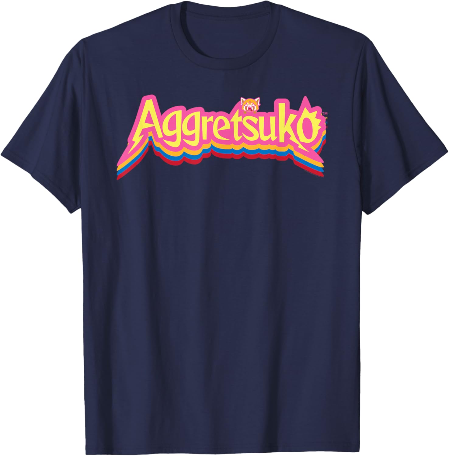 Aggretsuko Logo Colorburst T-Shirt for Fans of Anime and Pop Culture - 1