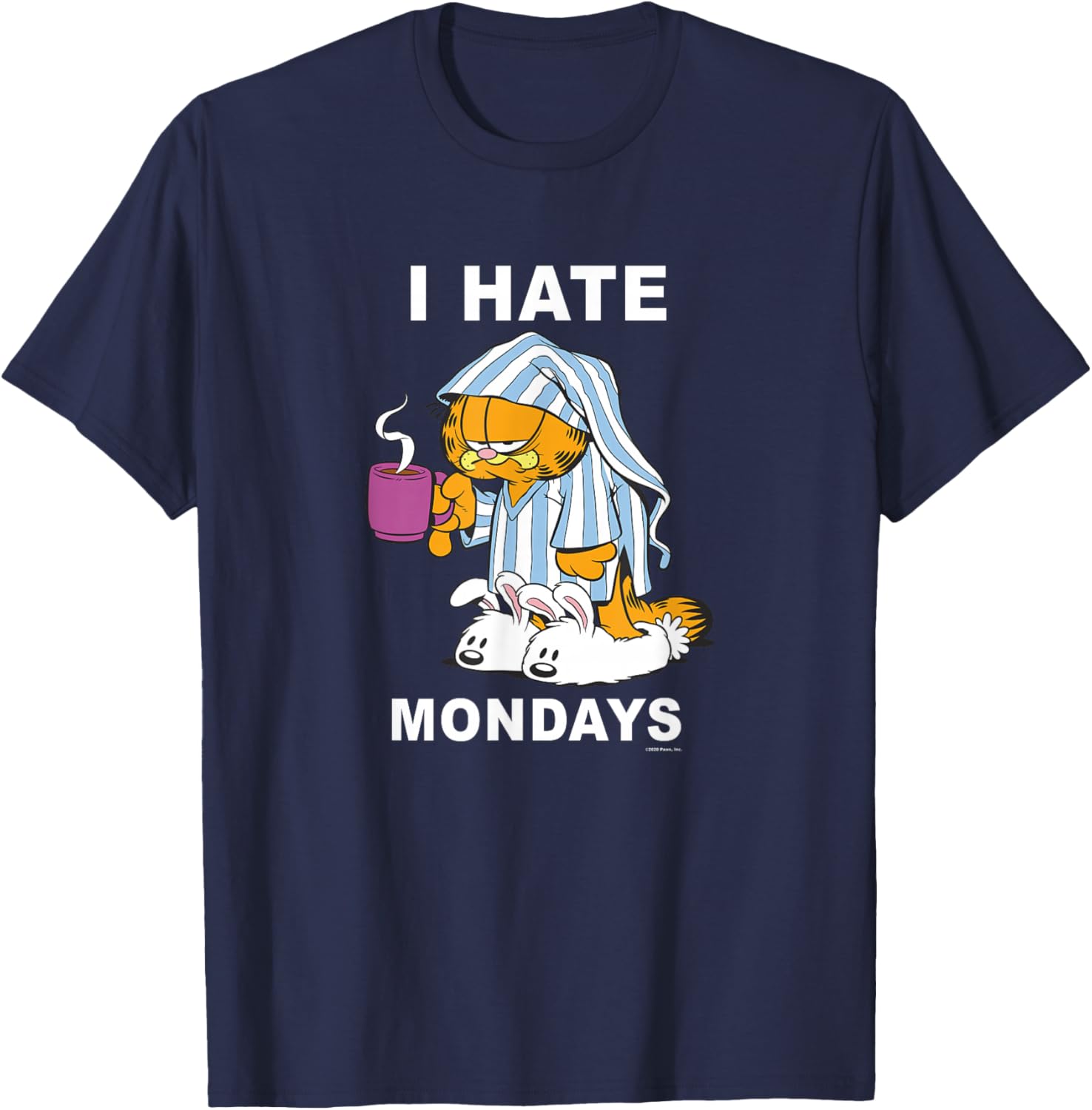Garfield I Hate Mondays Coffee T-Shirt for Cat Lovers and Fans - 3
