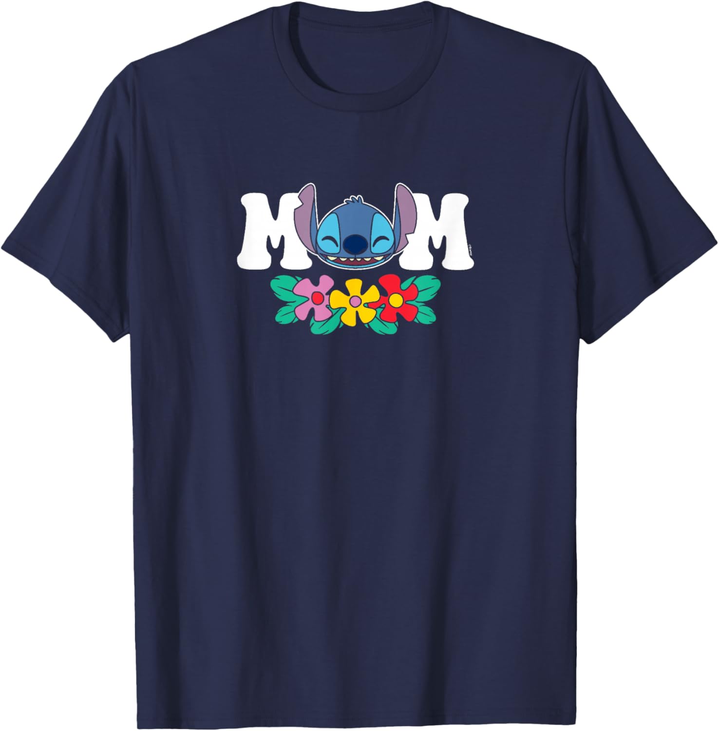 Lilo & Stitch Mom Floral T-Shirt for Stylish Moms - Cute Floral Design - 9