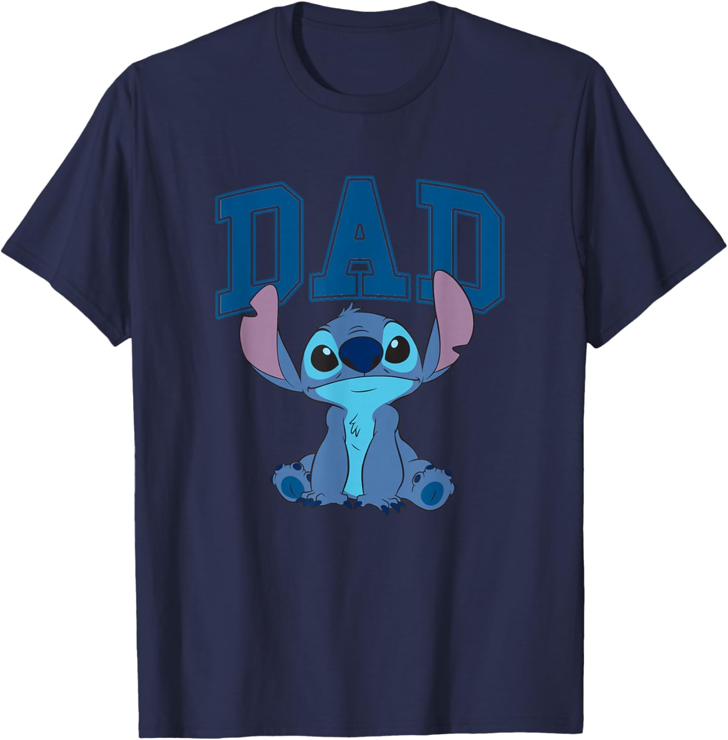 Disney Lilo & Stitch Vintage Dad Cool Stitch Collegiate Logo T-Shirt - 6