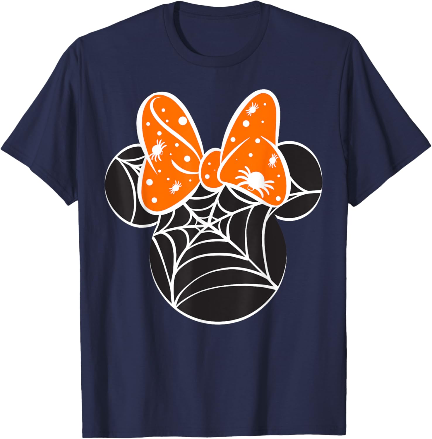 Disney Mickey and Friends Halloween Minnie Spider Web Logo T-Shirt - 7