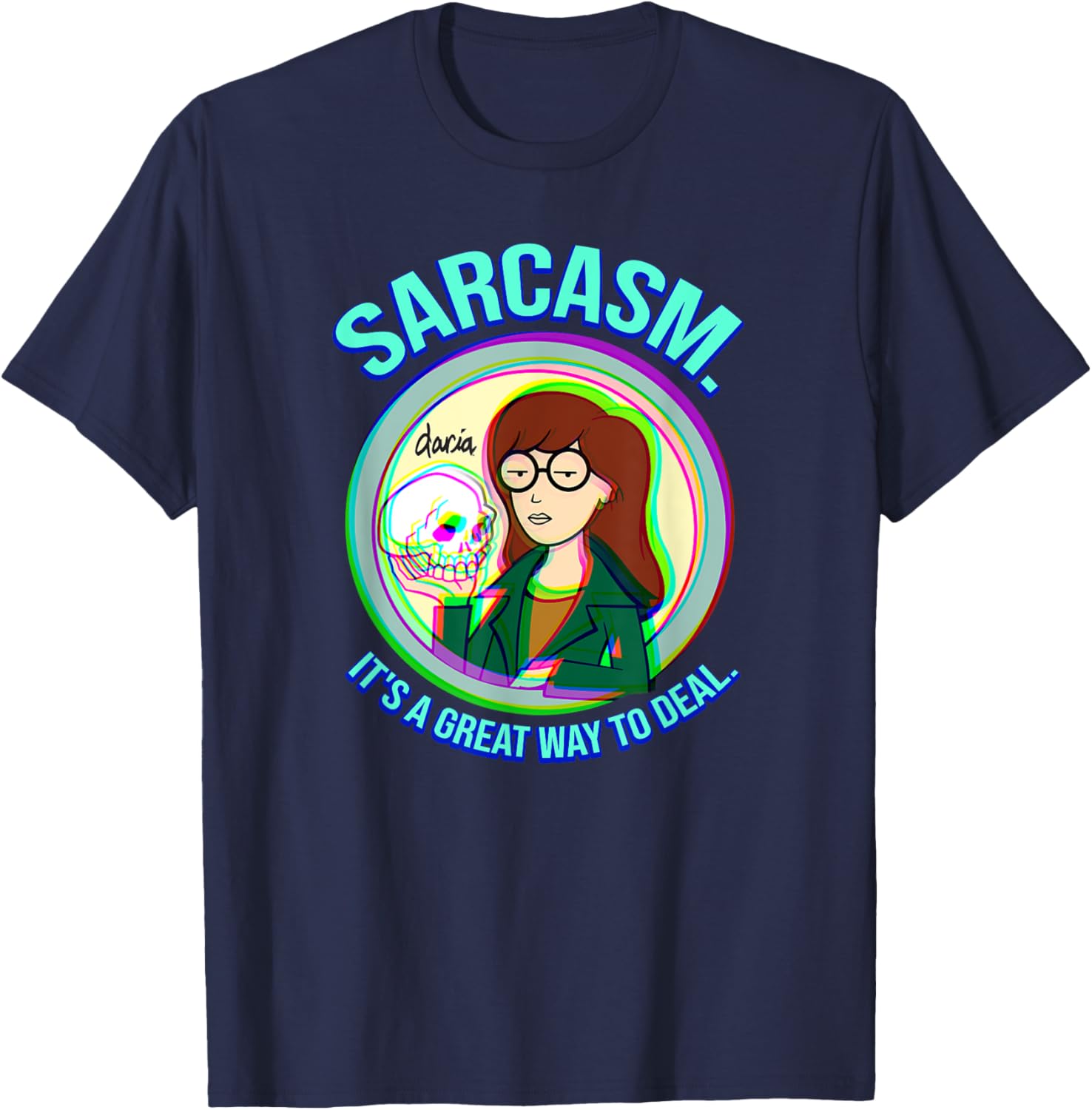 Mademark x Daria Sarcasm Graphic Tee for Casual Style and Humor - 8