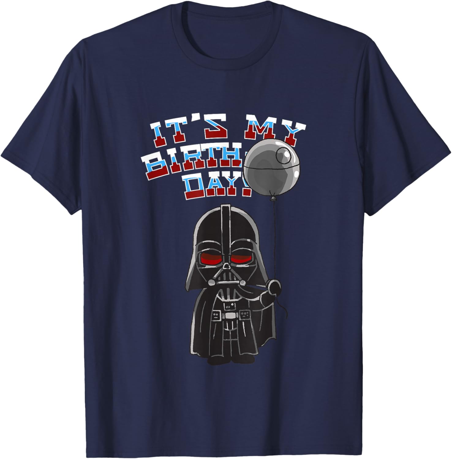 Darth Vader Balloon Boy Birthday T-Shirt for Star Wars Fans - 3