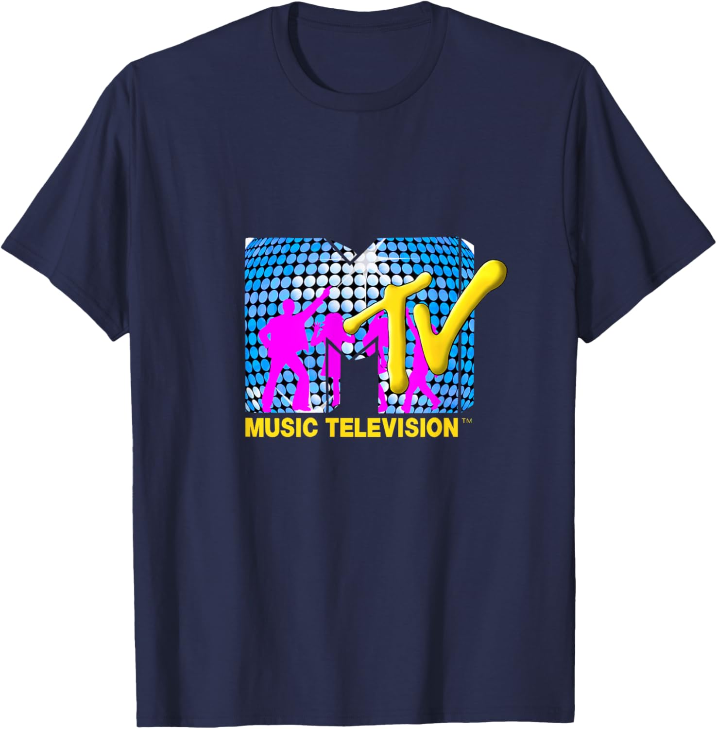 Mademark x MTV Disco Sphere T-Shirt with Funky Dancers Logo Design - 3