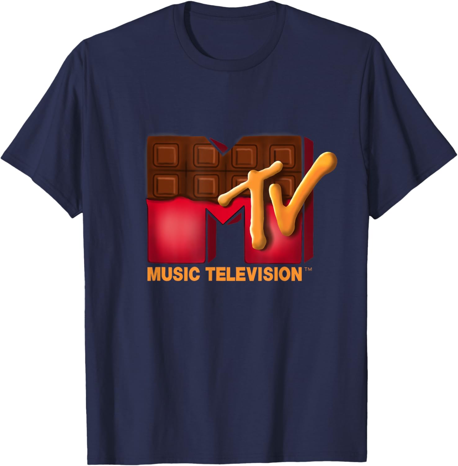 Mademark x MTV T-Shirt featuring Iconic MTV Logo and Chocolate Bar Design - 2
