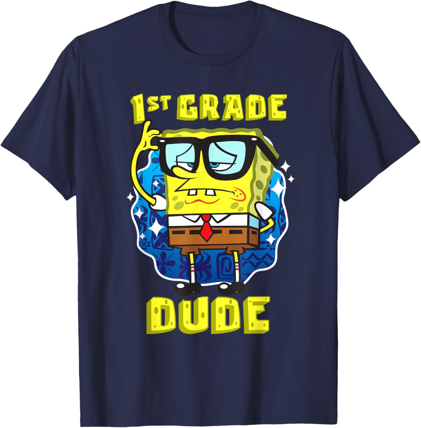 SpongeBob SquarePants 1st Grade Dude T-Shirt for Smart Kids - 10