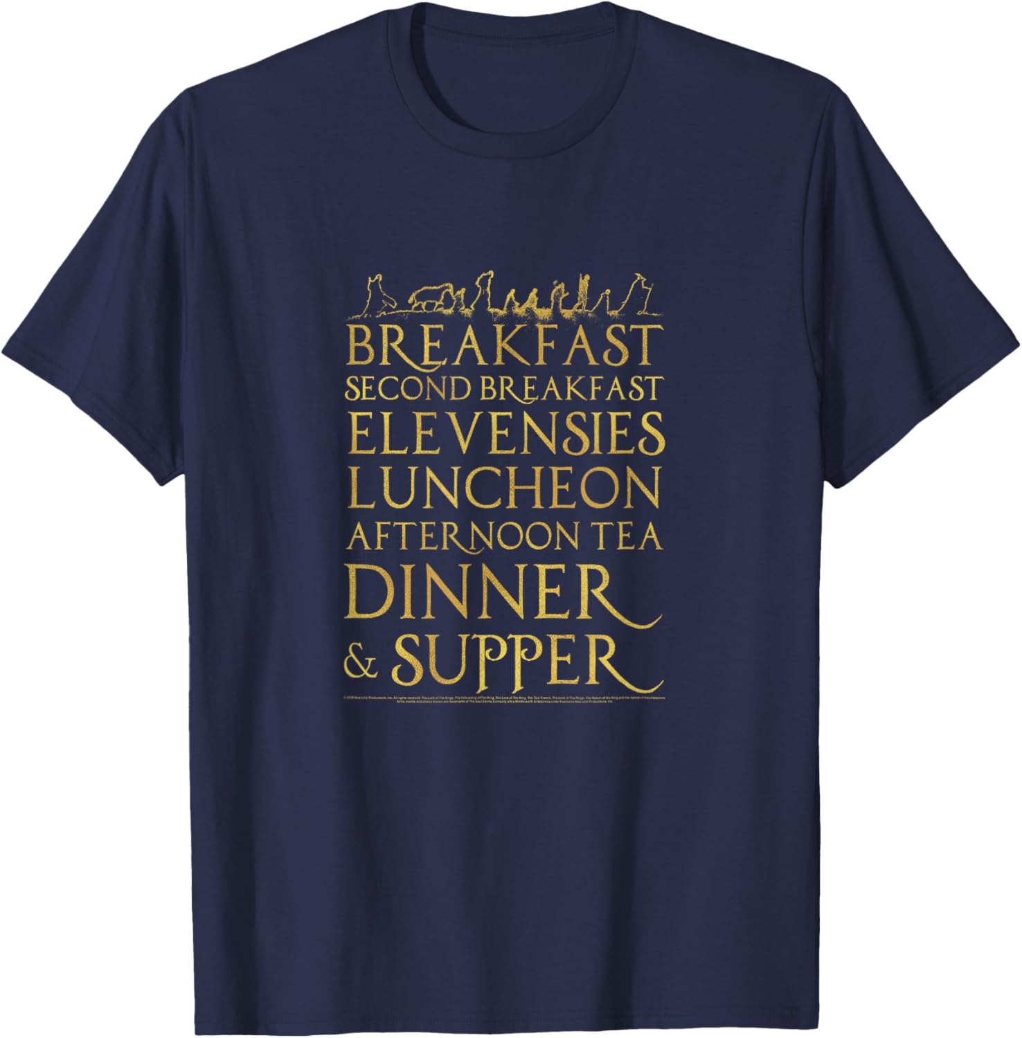 Lord of the Rings Breakfast Second Breakfast T-Shirt for Fans and Hobbits - 13
