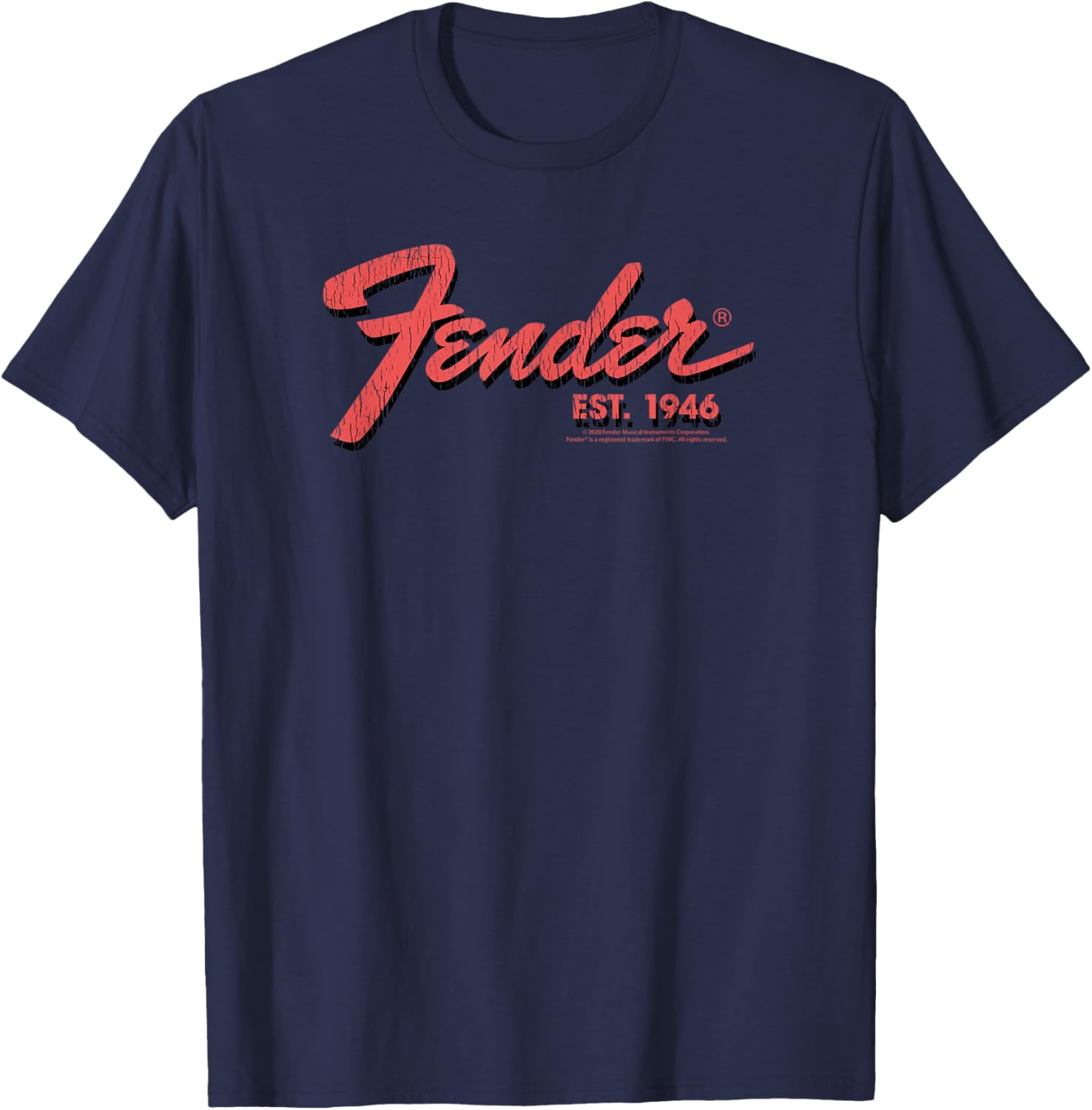 Fender Est. 1946 Classic Centered Logo T-Shirt for Music Lovers - 8