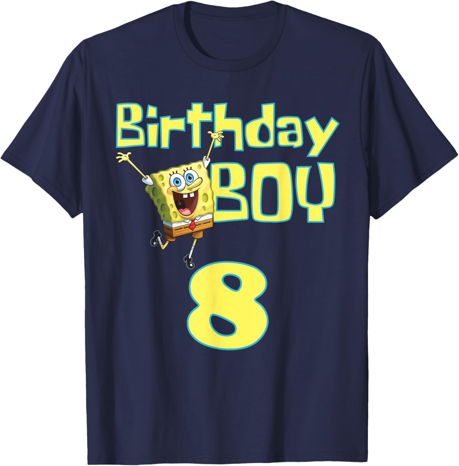 Mademark x SpongeBob SquarePants Birthday Boy 8 T-Shirt for Kids - 14