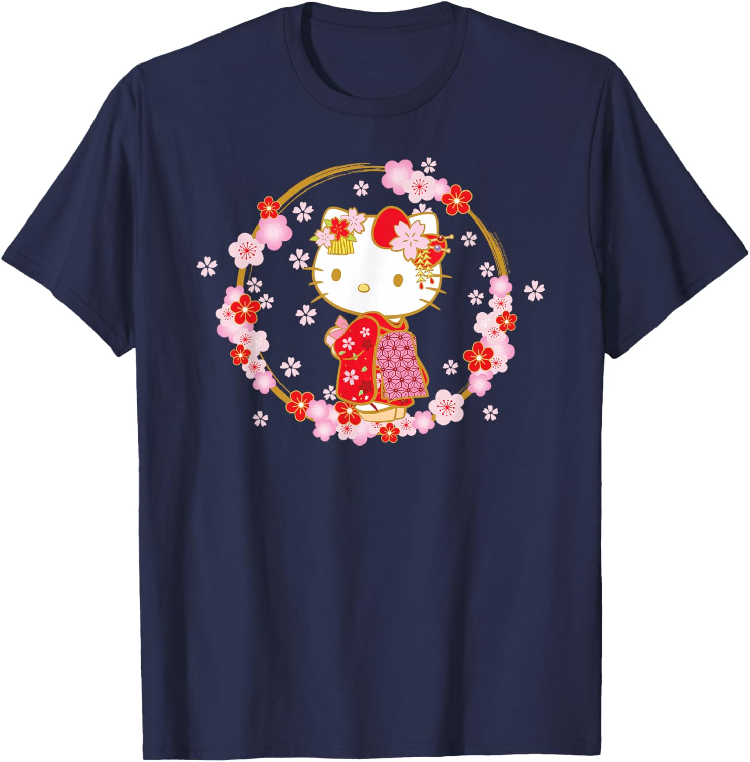 Hello Kitty Sakura Spring T-Shirt Cute Graphic Tee for Kids and Adults - 5