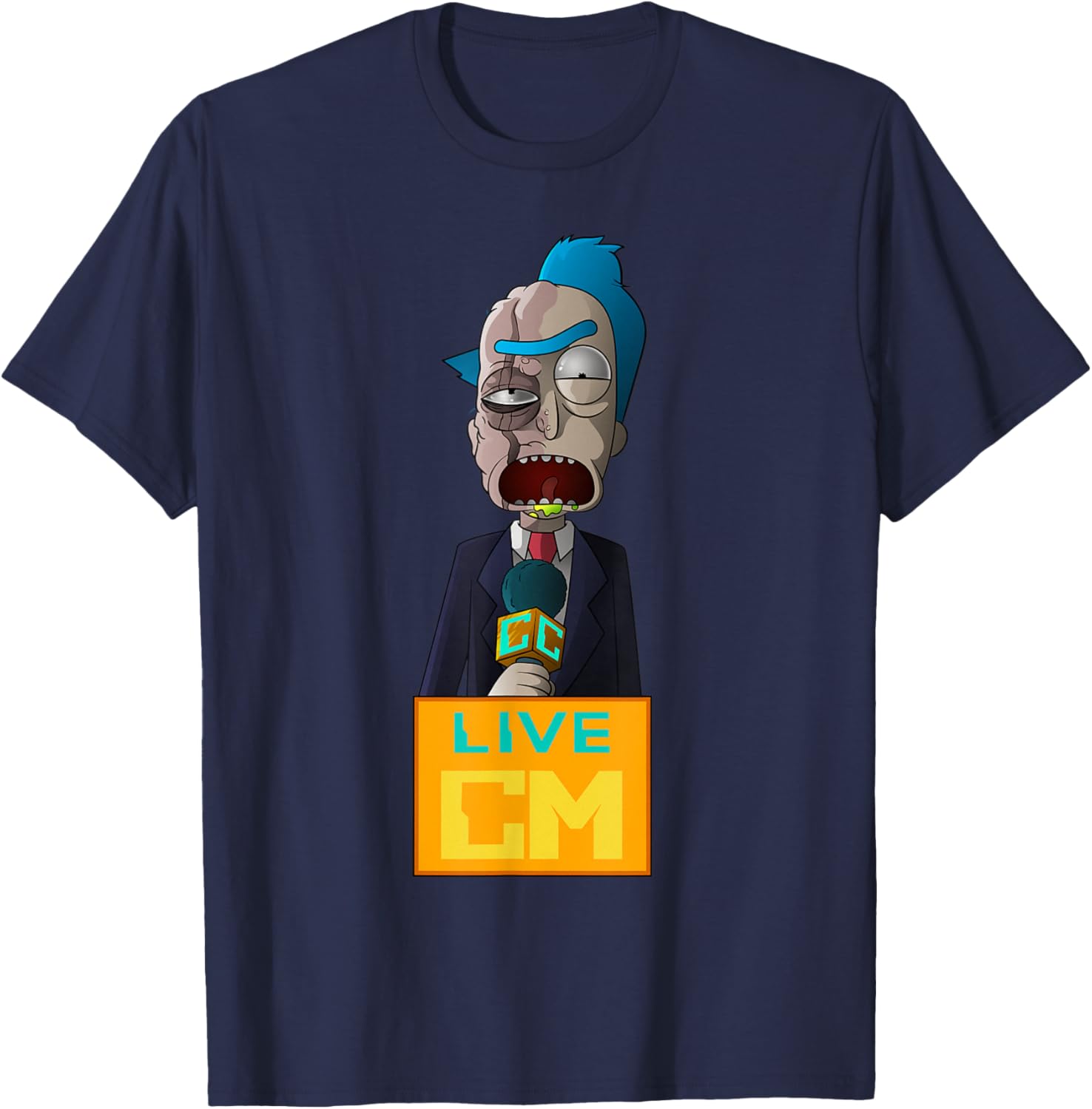 Rick and Morty Reporter Rick 0716-C T-Shirt for Fans and Collectors - 2