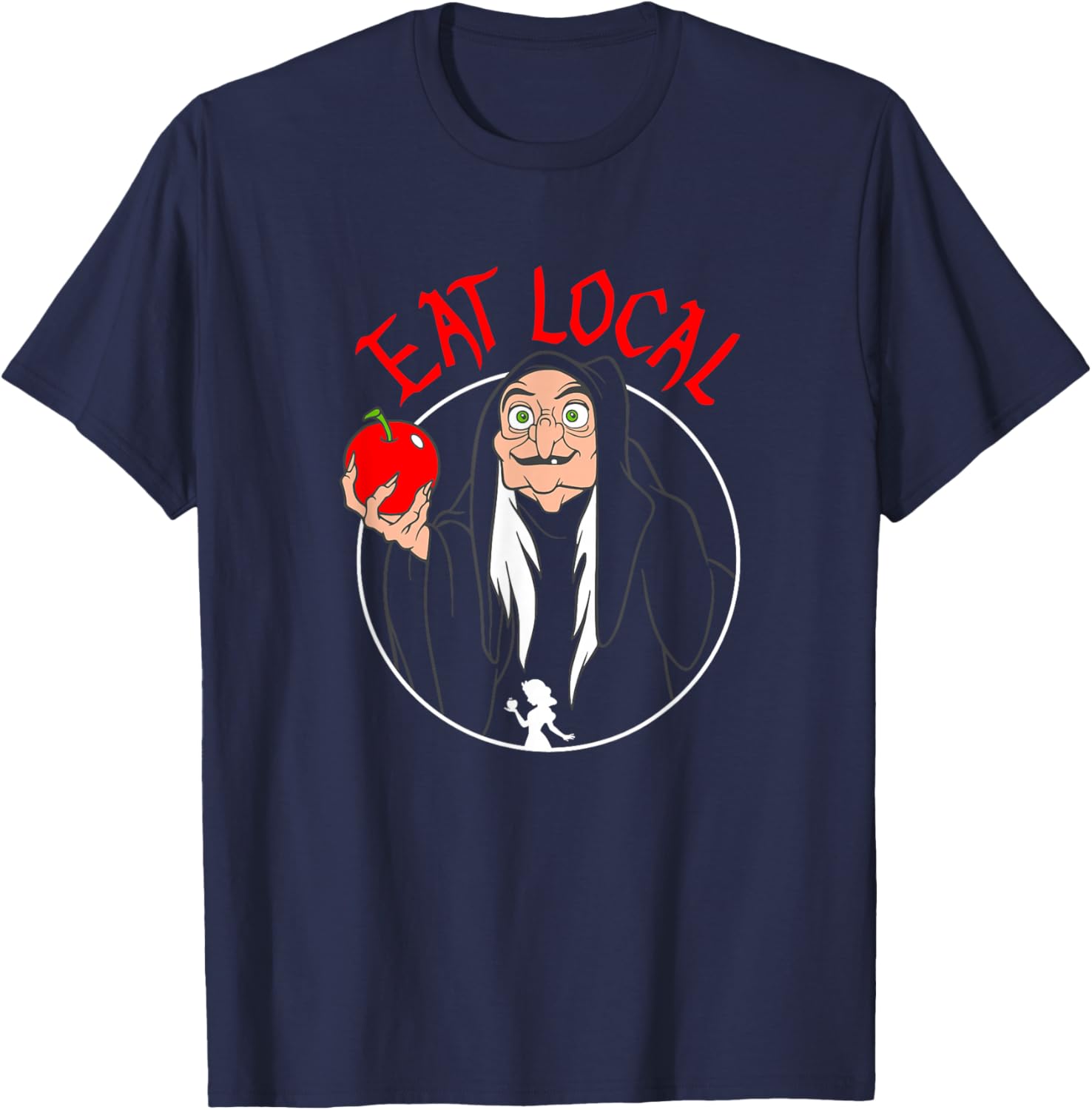 Disney Snow White Evil Queen Apple T-Shirt for Fans of Fairy Tales - 9