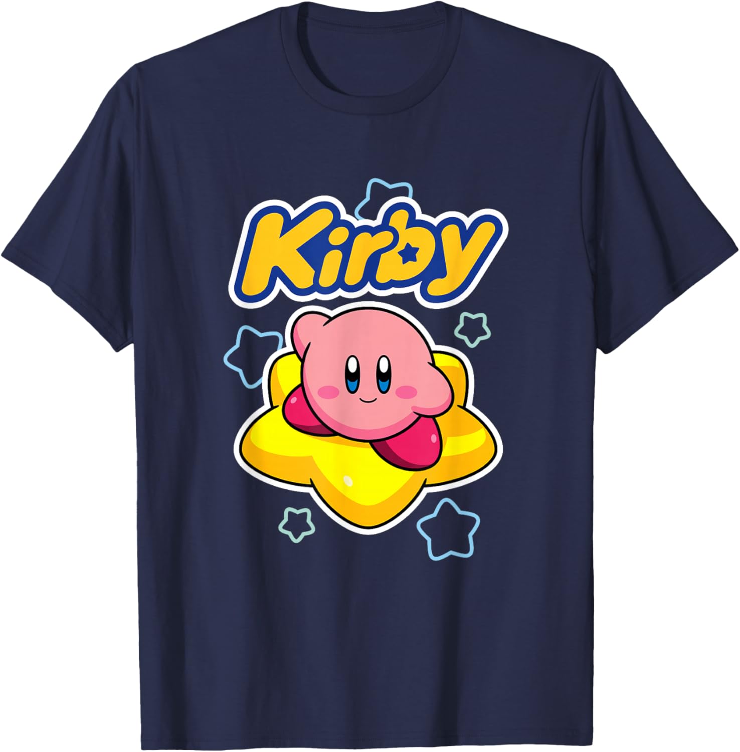 Kirby Big Star Surfing Portrait T-Shirt for Fans of Nintendo Adventure - 19