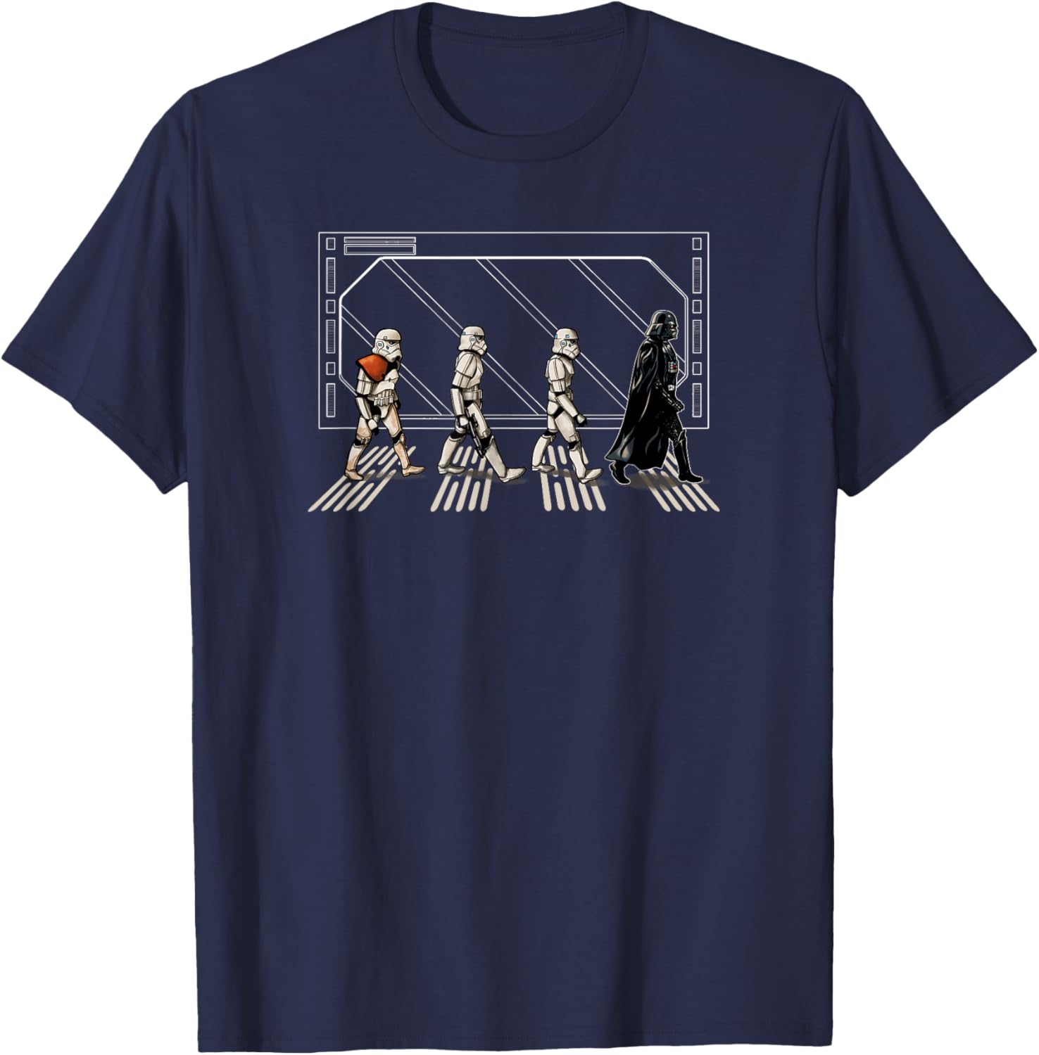 Star Wars Darth Vader and Stormtroopers Abbey Road T-Shirt for Fans - 9