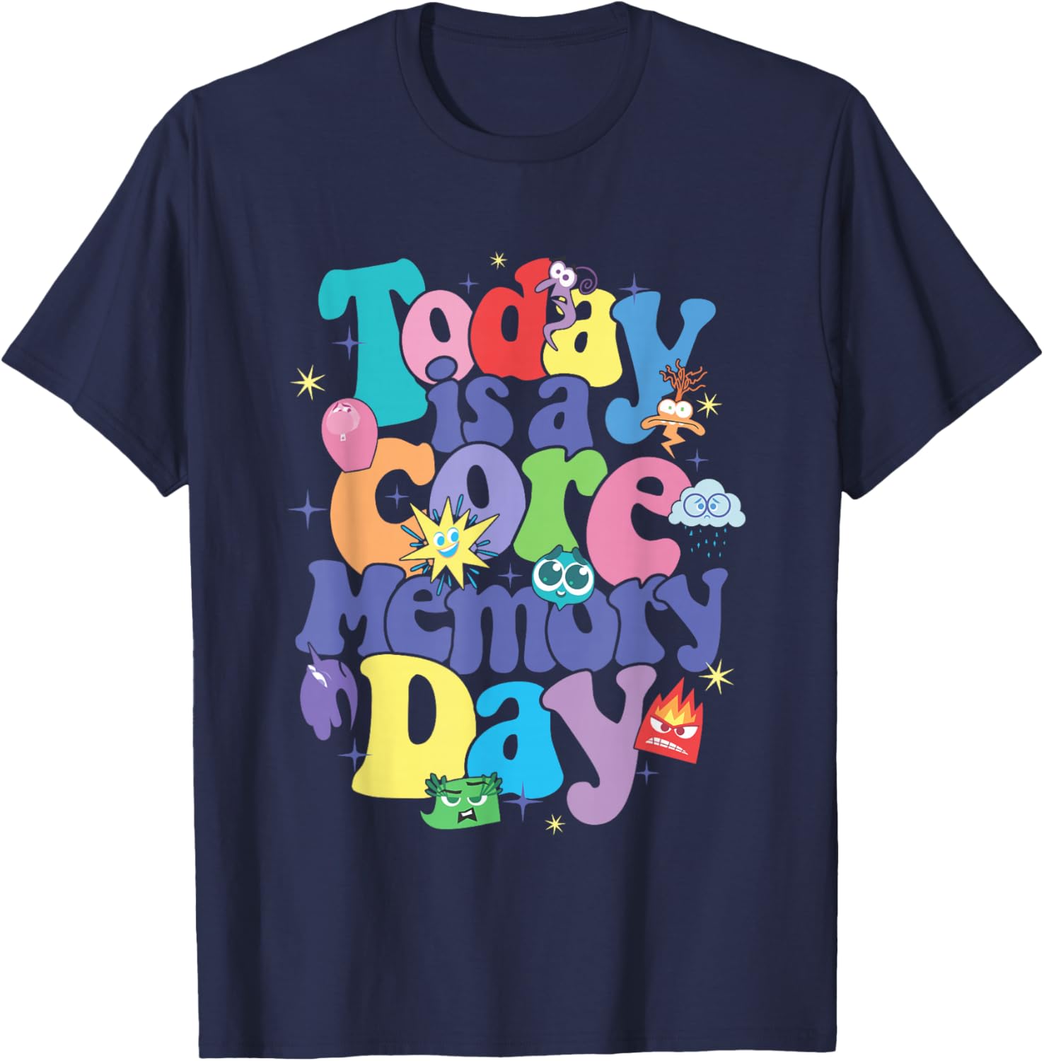 Disney Pixar Inside Out 2 Core Memory Day T-Shirt for All Ages - 4