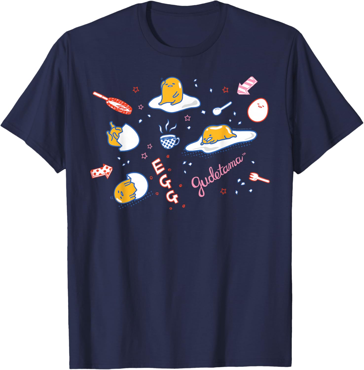 Gudetama Doodle T-Shirt Cute & Comfy for Fans of Lazy Egg Design - 13
