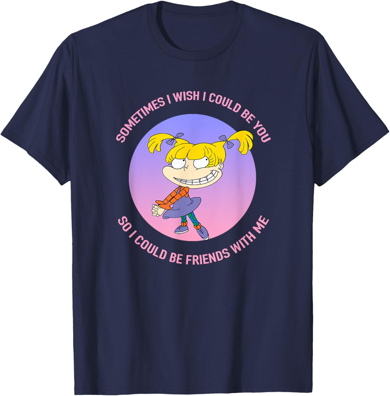 Mademark Rugrats Angelica Sometimes I Wish T-Shirt for Fans and Collectors - 4