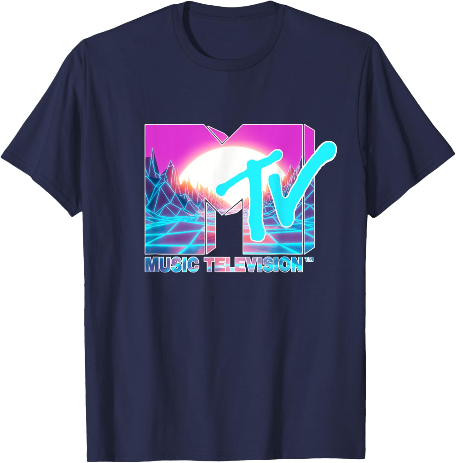 Mademark x MTV Official Logo T-Shirt with Sun and World Graphic - 18