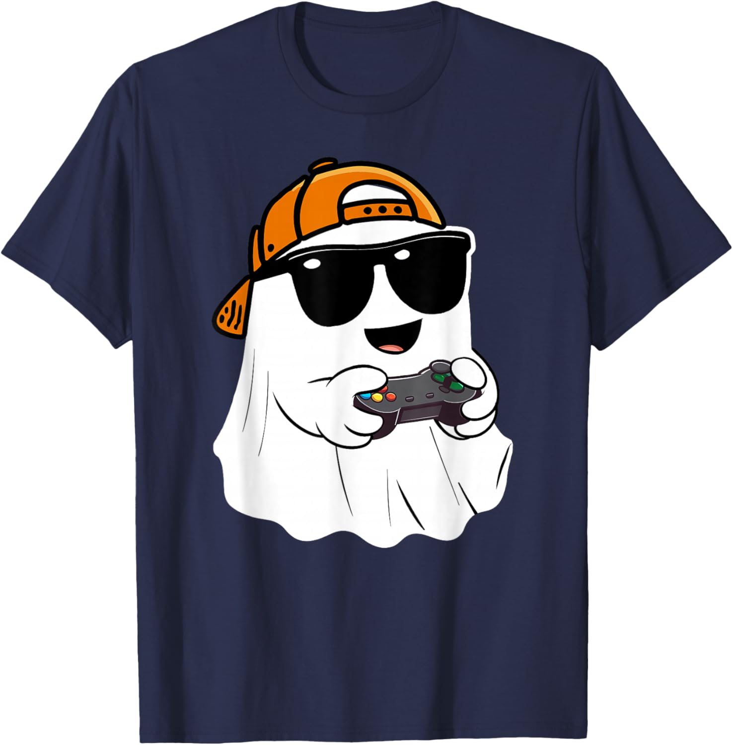 Scary Ghost Gamer Costume T-Shirt for Boys - Perfect Halloween Apparel - 5