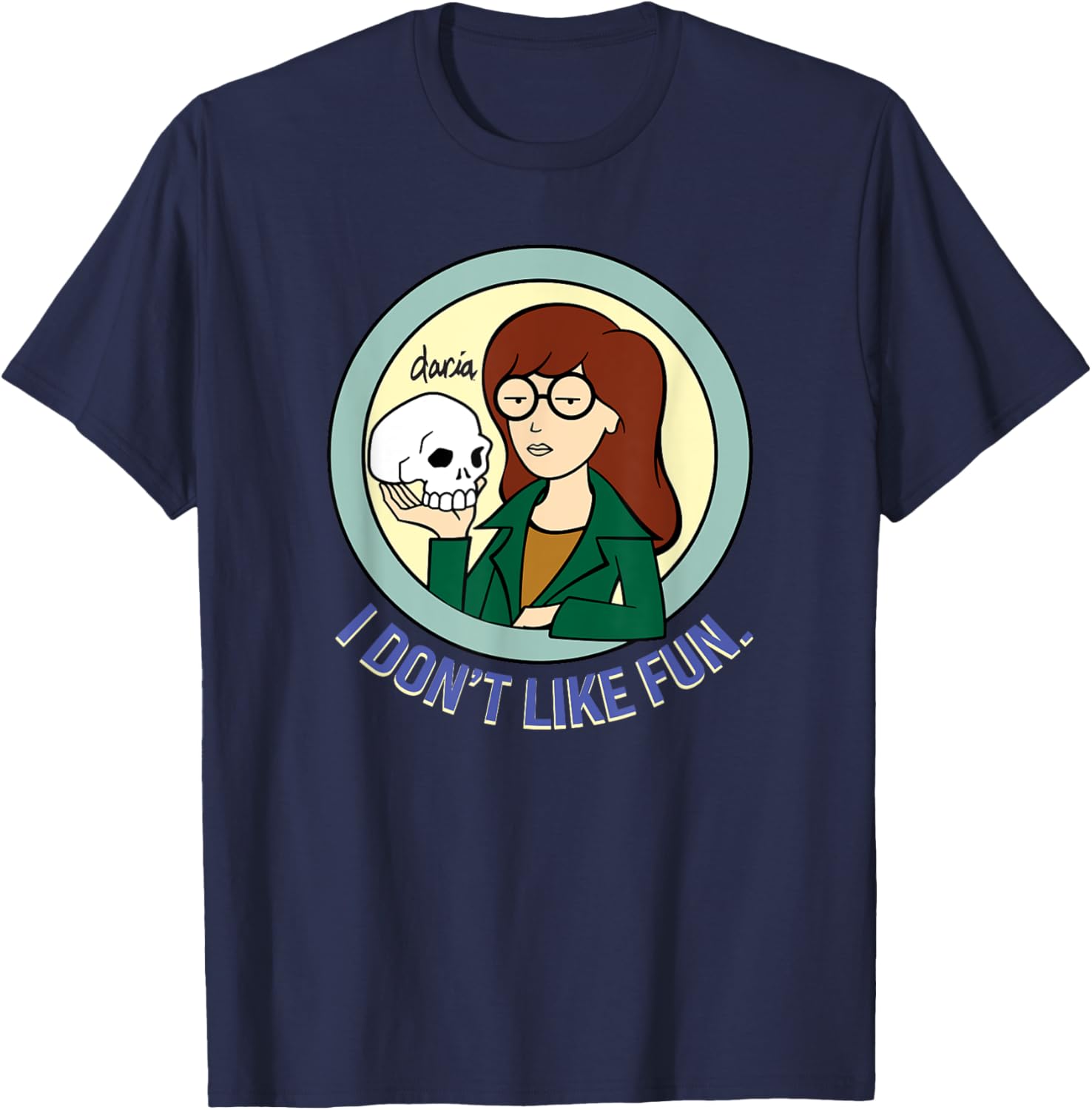 Mademark x Daria I Don't Like Fun Graphic T-Shirt for Casual Style - 5