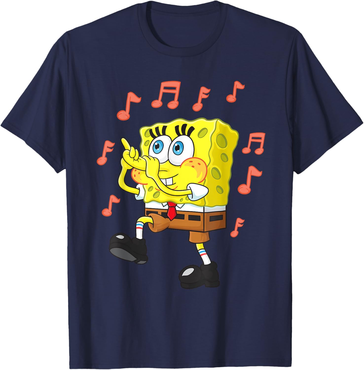Mademark SpongeBob SquarePants Nose Flute T-Shirt for Fun Fans - 5