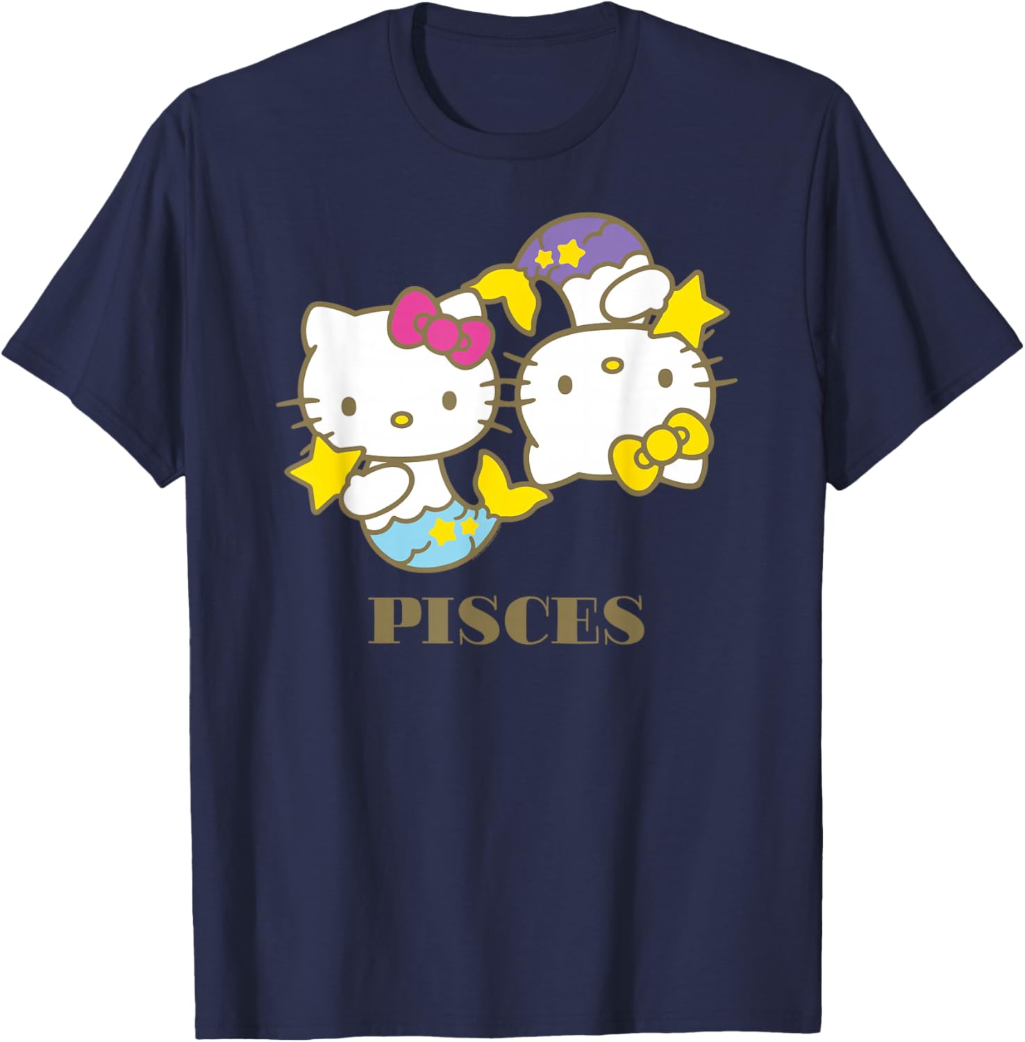 Hello Kitty Pisces T-Shirt Cute Zodiac Apparel for Women and Kids - 17