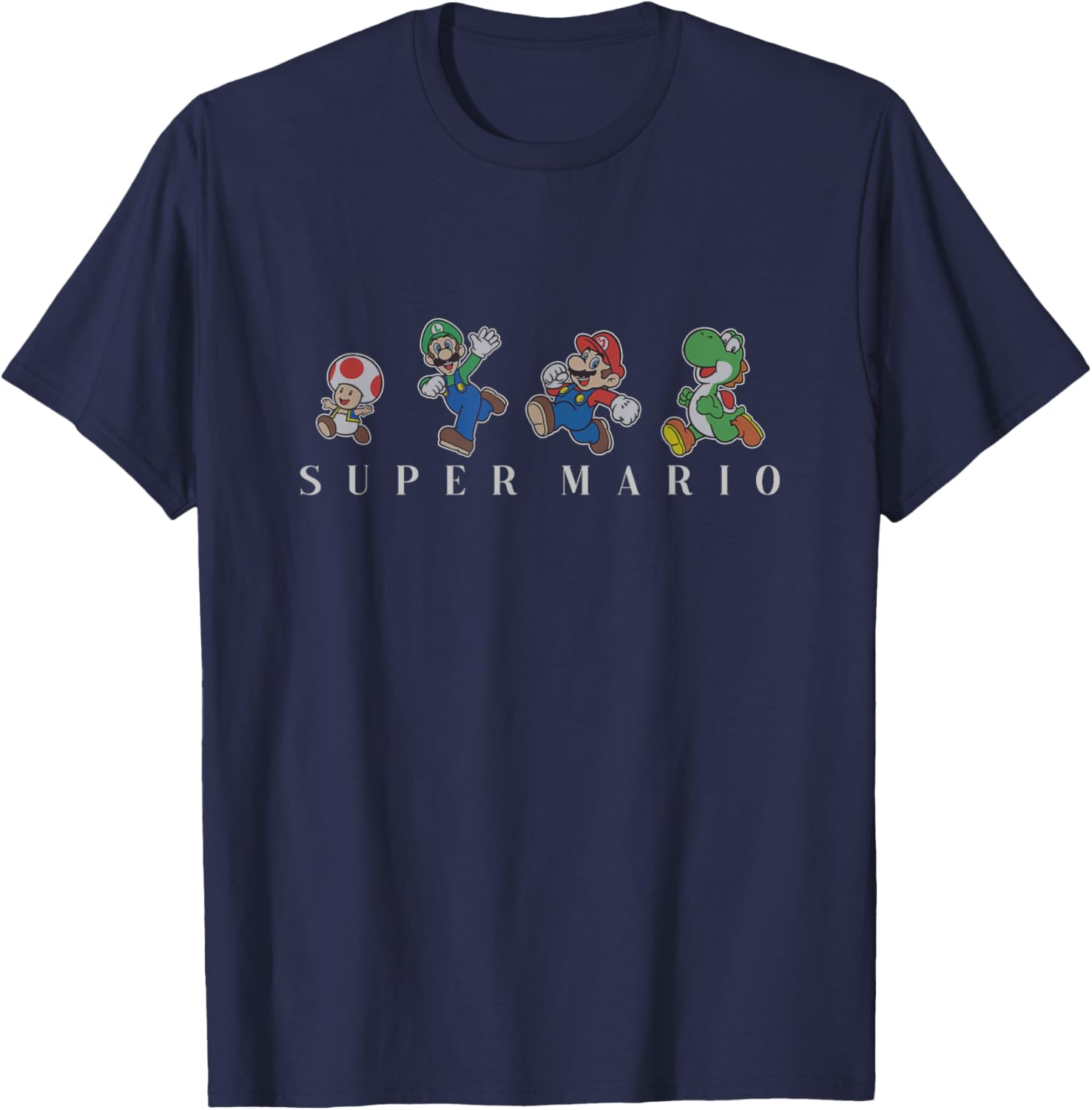 Super Mario Character Line Up T-Shirt for Gaming Fans and Collectors - 5