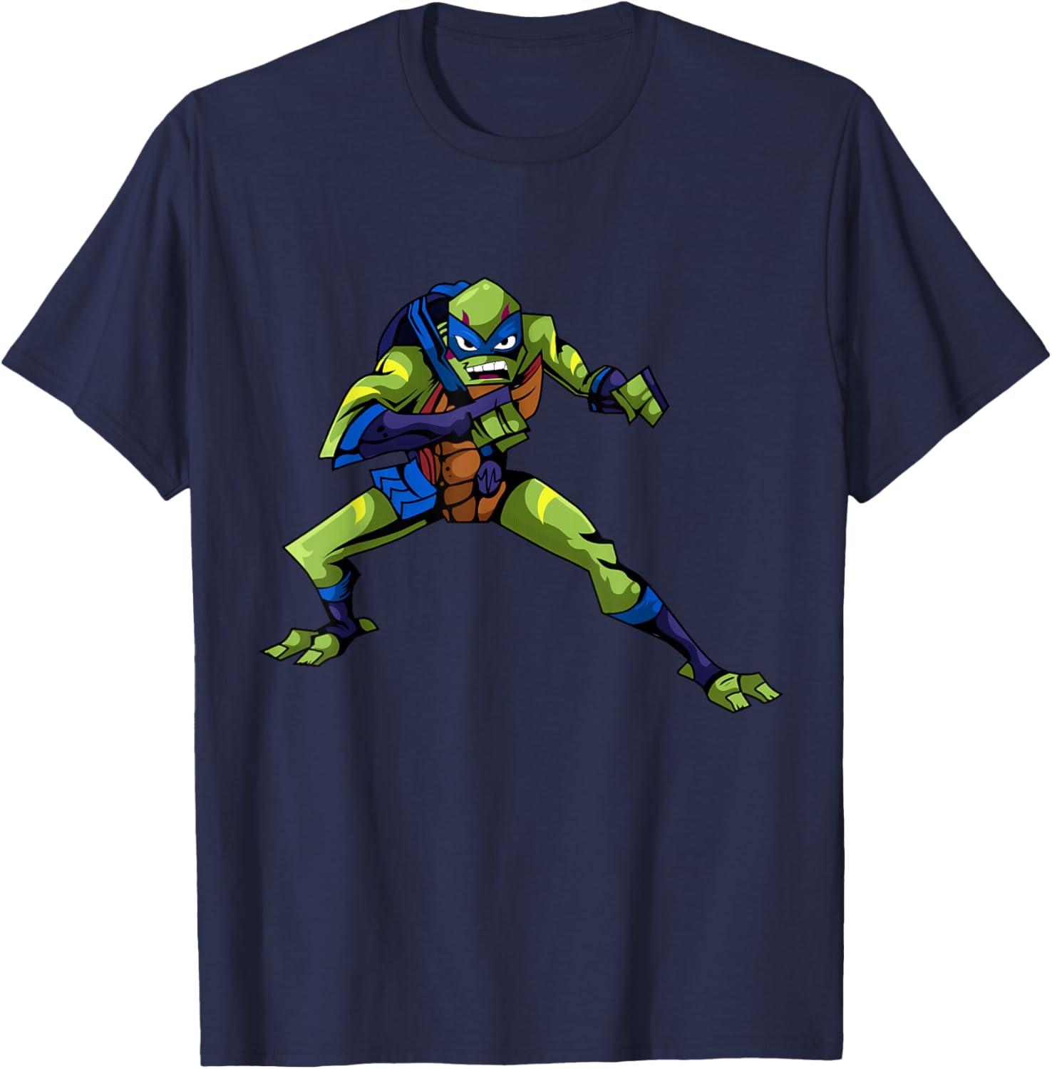 Mademark Teenage Mutant Ninja Turtles Leonardo Combat Pose T-Shirt - 2