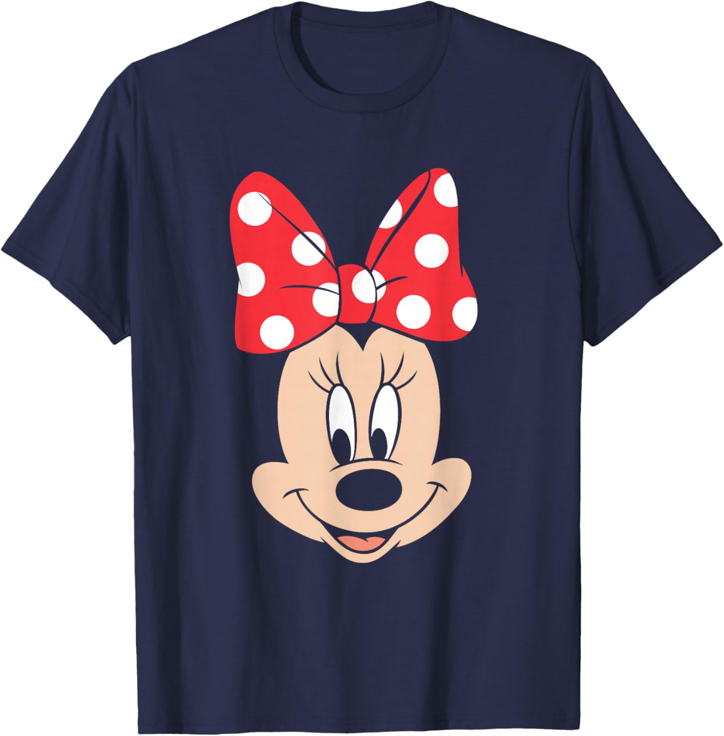 Disney Minnie Mouse Big Face T-Shirt with Polka Dot Bow for Kids - 2