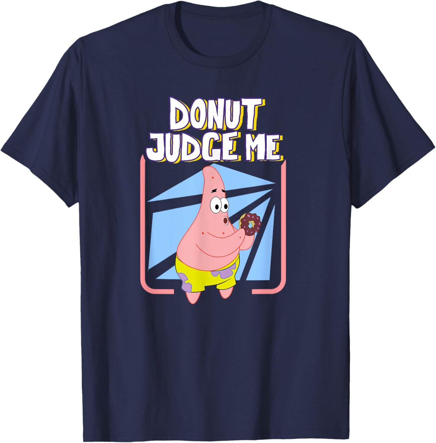 Mademark x SpongeBob SquarePants Patrick Donut Judge Me T-Shirt for Fun Fashion - 1