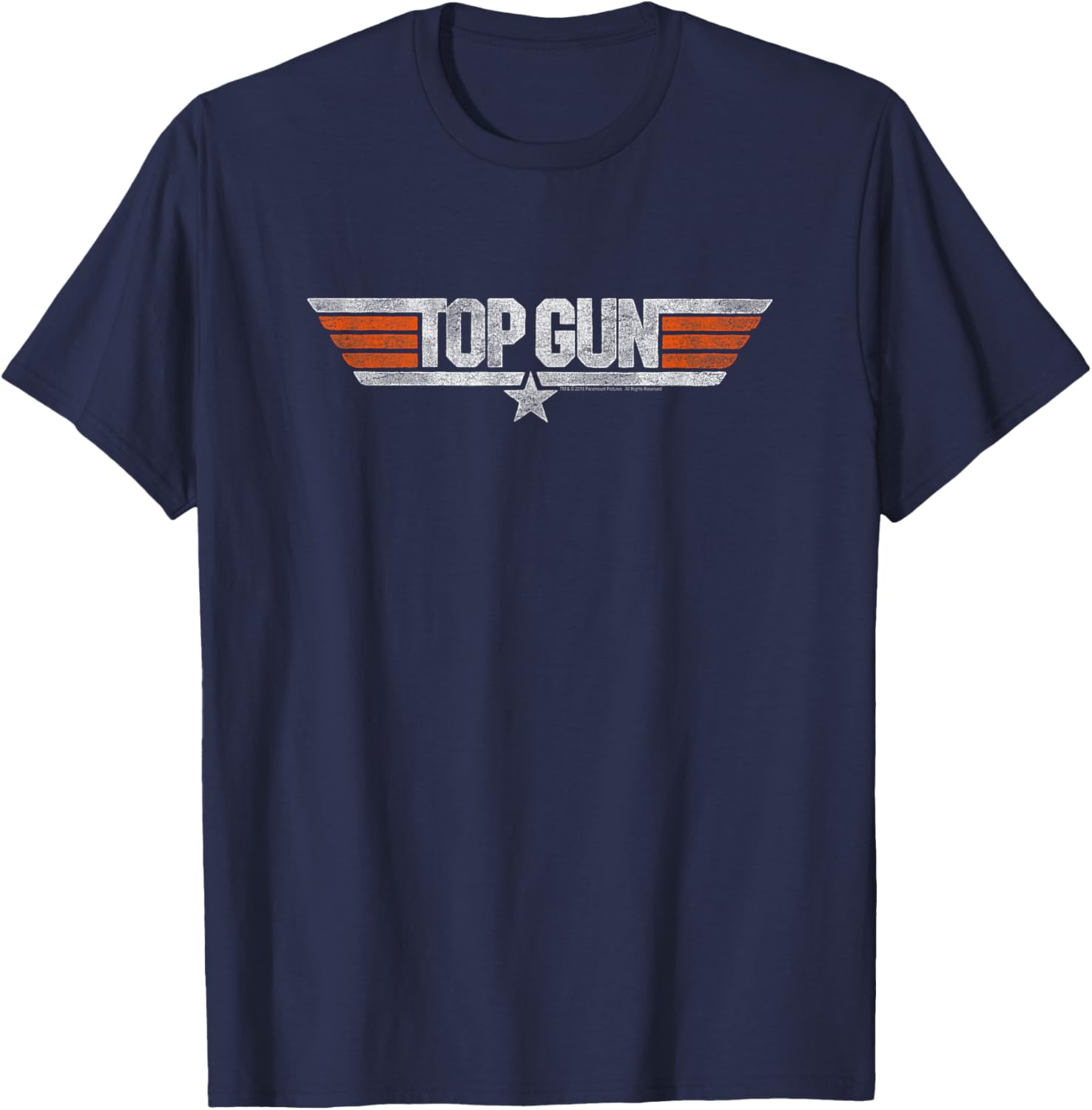 Top Gun Distressed Logo T-Shirt - Stylish Casual Tee for Fans - 1